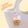Keqi Family plush companion pen, creative pendant, keychain, decorative item, stationery 8512 Cantonese morning tea doll, gel pen, student supplies, high appearance level, easy-to-write stationery, trendy and good for young people Specification image